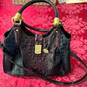 Brahmin Crocodile Textured Leather Bag